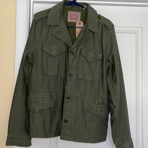 -Levi Strauss Olive Green Cargo jacket